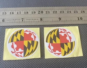 2 University Of Maryland Logo Sticker For Water Bottle Laptop Cell Car New - Picture 1 of 1
