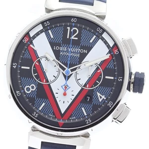 LOUIS VUITTON Tambour QA076Z Damier Cobalt V blue Dial Automatic Men's_875184 - Picture 1 of 6
