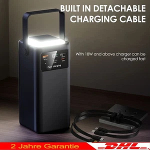 900000mAh Akku Powerstation 66W Strom Generator Powerbank CampingStromversorgung - Bild 1 von 24