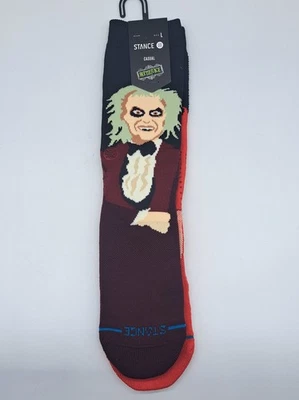 Calcetines Stance Beetlejuice Dearly Beloved para hombre talla L nuevos con etiquetas rojo negro granate Foto 1 de 4