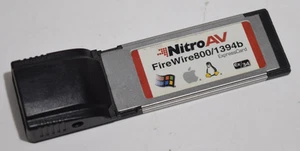 NitroAV 2 Port ExpressCard 1394b FireWire Laptop Adapter 34mm - Bild 1 von 4