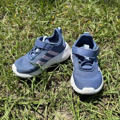 adidas Racer TR23 Toddler Girl Running Sneakers Size 6K Purple - Image 1 of 4