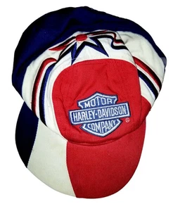 Harley Davidson, Mütze rot weiß blau Snapback. Bestickt. Stern. - Bild 1 von 6