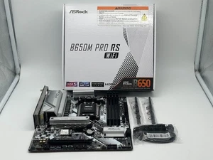 ASRock B650M Pro RS WiFi AM5 AMD SATA 6Gb/s Micro ATX Motherboard READ/FOR PARTS - Afbeelding 1 van 9