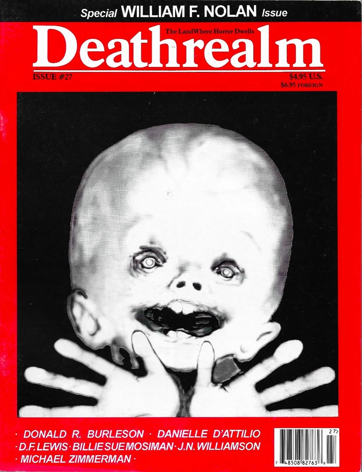 Deathrealm #27, Spring 1996 interviews with William F. Nolan, Donald R. Burleson Foto 1 de 1