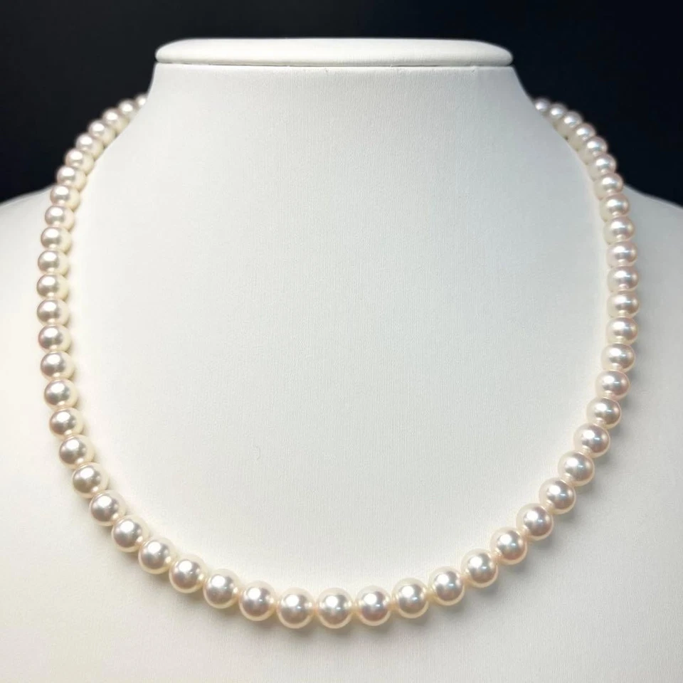 Collar de perlas Mikimoto Akoya 6,0 mm broche de plata 43 cm mujer usado de Japón Foto 1 de 4