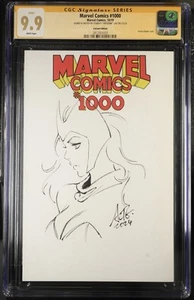 Marvel Comics #1000 CGC SS 9.9 Artgerm Sketch Scarlet Witch NOT 9.8! OA WOW - Picture 1 of 1