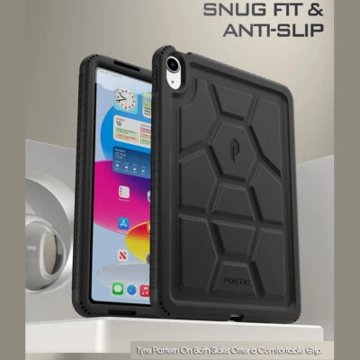 For Apple iPad 10.9 2022 Tablet Case Silicone Shockproof Protective Cover Black - Image 1 of 4