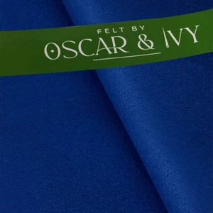 Handicraft Wool/Viscose Felt Fabric Material - Royal Blue - Felt by Oscar & Ivy - Picture 1 of 3