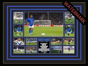 ROBERTO BAGGIO AZZURRI A.C. MILAN LIMITED EDITION SIGNED & FRAMED MEMORABILIA - - Picture 1 of 6