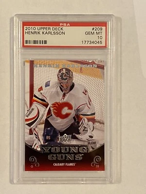 Henrik Karlsson 2010 Young Guns #209 PSA Gem Mint 10 Pop 8 - Image 1 of 2