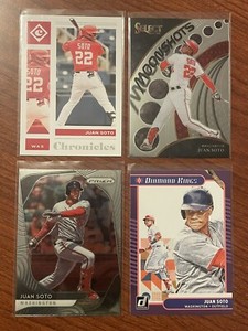 Lot Of (4) 2020-21 Panini JUAN SOTO Select, Diamond Kings, Prizm, Chronicles