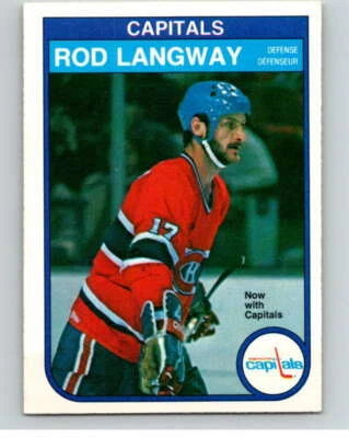 1982-83 O-Pee-Chee #368 Rod Langway  Washington Capitals V59698 - Image 1 of 2