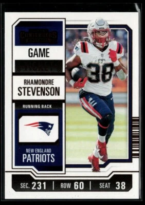 2023 Panini Contenders Game Ticket Bronze #71 Rhamondre Stevenson - Image 1 of 2