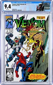 Venom: Lethal Protector #4 (1993) CGC 9.4, ¡estuche como nuevo! ¡Personalizado! ¡Blanco! 1er GRITO! - Imagen 1 de 2