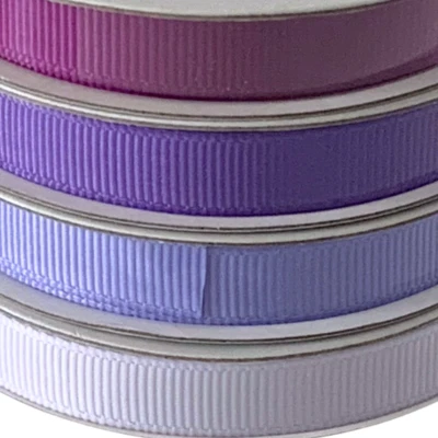 4 American Crafts Premium Small Purple Ribbon Roll - 3/8” x 6 ft  each - Imagem 1 de 2