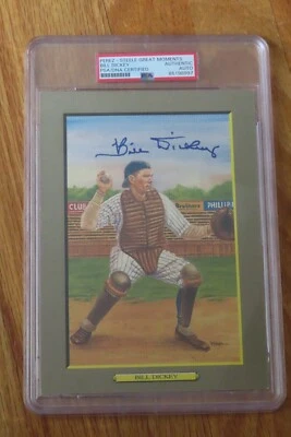 HOFer BILL DICKEY signed Great Moment Perez Steele Encapsulated PSA NY YANKEES - Image 1 of 3
