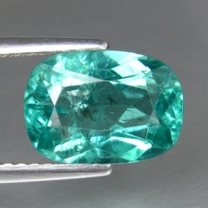 2.28 CTS 10X7MM FABULOUS TOP LUSTER GREEN APATITE 100%NATURAL GEMSTONE - Picture 1 of 3
