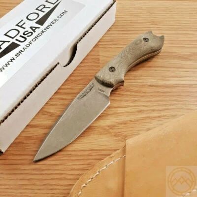 Cuchillo fijo Bradford Knives Guardian 3D hoja de acero AEB-L mango Micarta Foto 1 de 4