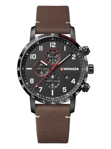 Wenger Swiss Army Men's 01.1543.107 Attitude Chronograph Black Dial Watch 44mm - Picture 1 of 5