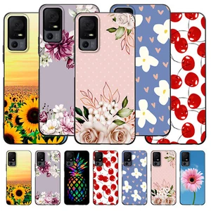 Funda blanda a prueba de golpes con flores para TCL 505 501 50 40 30 SE T-Mobile 7 6 cubierta de teléfono - Imagen 1 de 44