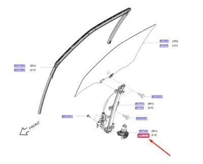 NISSAN JUKE F15 Front Left Door Window Regulator Motor 80731JX30B NEW GENUINE - Image 1 of 2