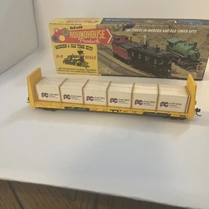 Roundhouse HO 60’ Flat Car Kit 1281 Trailer Train Plum Creek Fiberboard - Picture 1 of 6