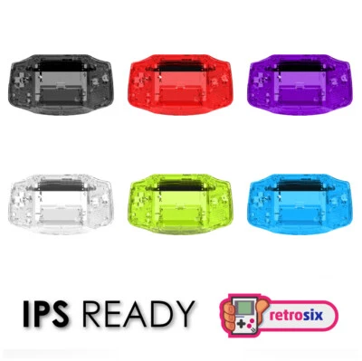 RetroSix Crystal Gehäuse für GameBoy Advance GBA IPS Ready Shell - High Quality