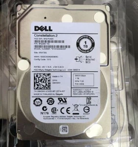 NEW Dell 1TB 6G 7.2K 2.5" SAS 9W5WV 09W5WV ST91000640SS Server HDD Hard Drive - Afbeelding 1 van 2