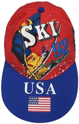 Brand New Polo Ralph Lauren Long BIll Ski 92 Hat Stadium 1992 Pwing Snowbeach - Image 1 of 4