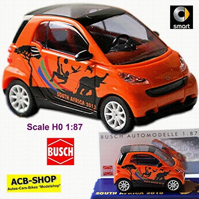 Smart Fortwo 07 Football 2010 Smart 451 2007-10 2nd Generation 1:87 Busch 46112 - Image 1 of 4