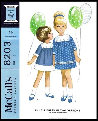 McCall's 8203 Pattern Designer Helen Lee Dress Frock Size 2 - Image 1 of 4