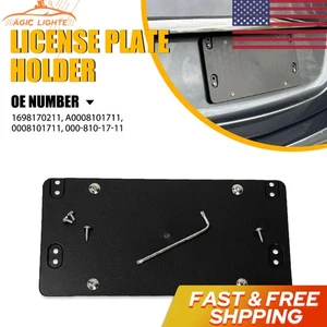 Fit MERCEDES-BENZ + Screws 2 New Rear License Plate Tag Holder Mounting Bracket - Picture 1 of 15