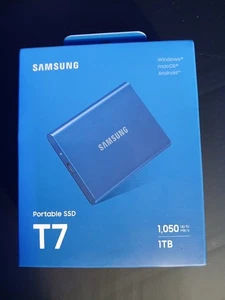 NIB Samsung Portable SSD T7 1TB – USB 3.2 External Solid State Drive - Afbeelding 1 van 4