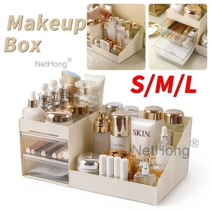 New Makeup Box Cosmetic Organiser Dressing Table Make-Up Holder Tidy Storage Box - Picture 1 of 15