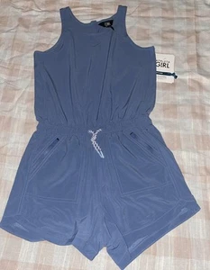 Athleta Girl On the Go Romper Blue Sz 12 NWT - Picture 1 of 3