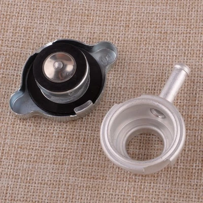 Aluminum Billet Weld-On Radiator Filler Neck with Cap - Image 1 of 4