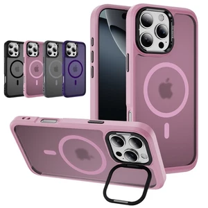 Für iPhone 16 Pro Max 15 14 13 12 11 Stoßfest Kamera Ständer MagSafe Matt Case - Bild 1 von 59