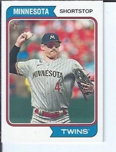 Carlos Correa  2023 Topps Heritage High Numbers Error Variation ( Missing name ) - Picture 1 of 1