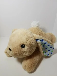 Dan Dee Bunny Rabbit Plush Stuffed Animal Floppy Tan White Blue Green Polka Dots - Picture 1 of 7