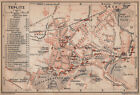 TEPLICE / Teplitz-Schönau Stadtplan mesta. Tschechische Republik Karte 1905