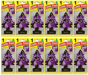 12 x Relax Scent Magic Tree Little Trees Car Home Air Freshener - Picture 1 of 2