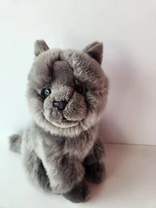 Carthusian Cat by Teddy Hermann - 20cm Original Collection Plush Grey Germany - Picture 1 of 19