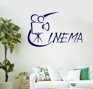 Cinema Films Movie Theatre  Art Wall Stickers Vinyl Decal (ig2115) - Picture 1 of 4