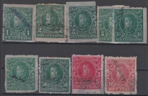 F-EX14814 MEXICO REVENUE STAMPS LOT. 1890-91. DOCUMENTOS. 1..10$. - Picture 1 of 1