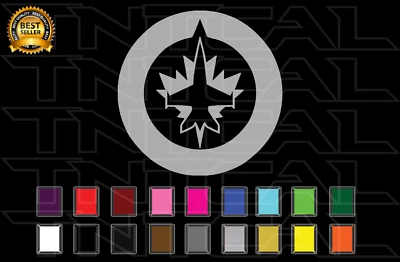 Наклейка Winnipeg Jets стикер логотип хоккейной команды НХЛ винил окно автомобиля стена - Изображение 1 из 2