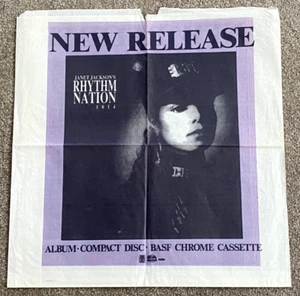JANET JACKSON / MELISSA ETHERIDGE Paper Record Bag - Picture 1 of 2
