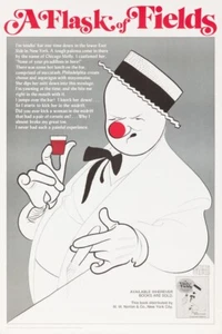 Original Vintage Poster Al Hirschfeld A Flask of Fields Literary 1973 - Picture 1 of 1