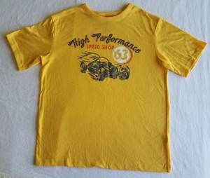 CHEROKEE Sleepwear Kids Yellow Short Sleeve Graphic Print Pajama Top Size M/8/10 - Picture 1 of 7