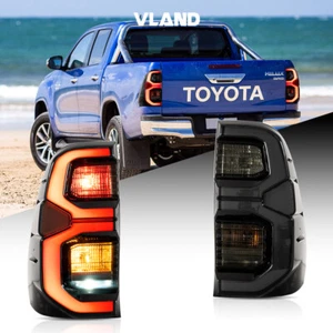 Smoked LED Sequential Tail Lights For Toyota Hilux 2015-20 w/Start Up Animation - Foto 1 di 15